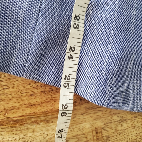 Ann Taylor Cutaway Blazer in Cross Weave Blue Size 4 NWT - Picture 14 of 15